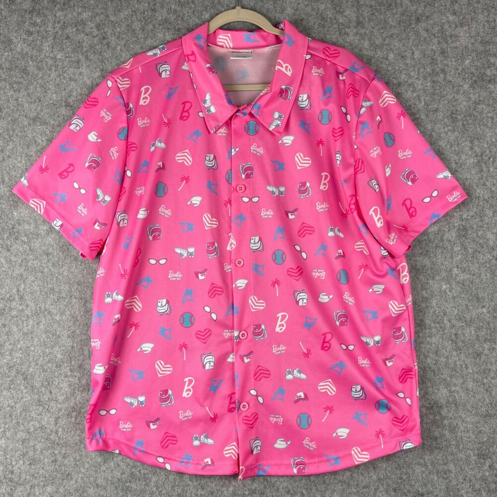Toronto Blue Jays 2025 Game Day Giveaway Mattel Barbie Hawaiian Shirt XL MLB AOP